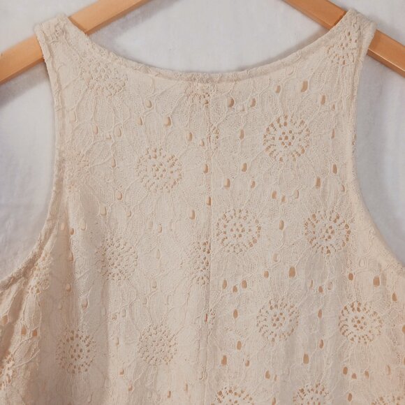 Altar'd State, Dress, Ivory Floral Lace A-line , Sleeveless, Small, Country, Fem - Picture 4 of 14